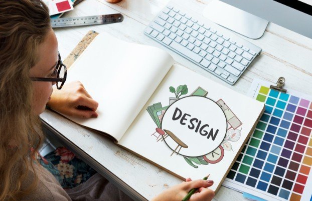 Which fonts and colors create a modern look